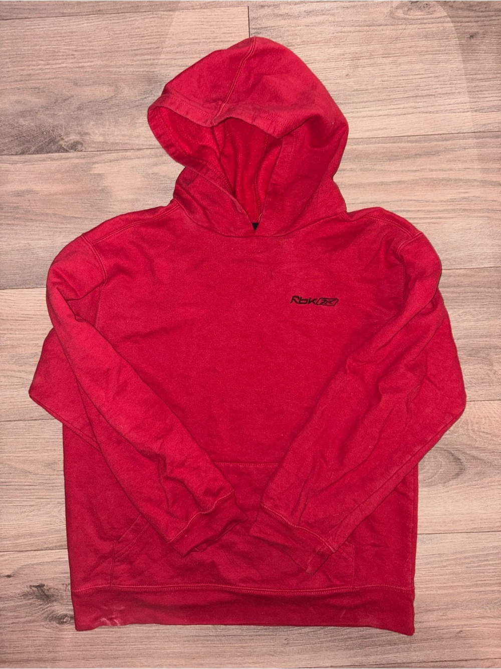 Reebok Red Crewneck Hoodie Sweatshirt